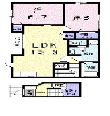 滝谷駅 徒歩13分 2階の物件間取画像